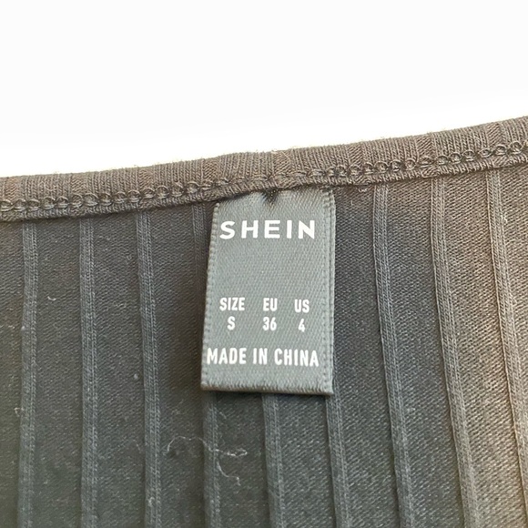 Surplice Neck Rib-Knit Belted Romper - Picture 3 of 4